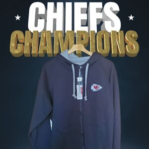 NFL Black and Gray Kansas City Chiefs Hoodie NWT
